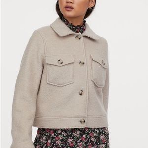 H&M Cropped Wool-Blend Jacket ✨